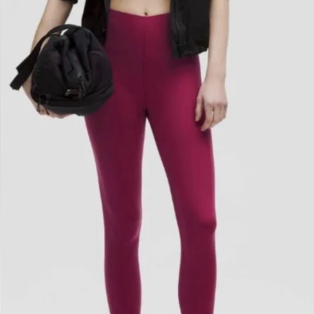 Lululemon Athletica Magenta Smoke Leggings